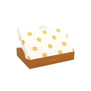 6入千層蛋塔盒(12規一片上掀盒) 小甜星 (食品級) 蛋塔糕點包裝盒｜薪鼎包裝