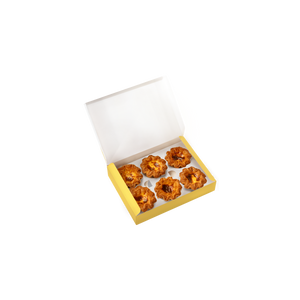 6入千層蛋塔盒(12規一片上掀盒) 輕舞 (食品級) 蛋塔糕點包裝盒｜薪鼎包裝