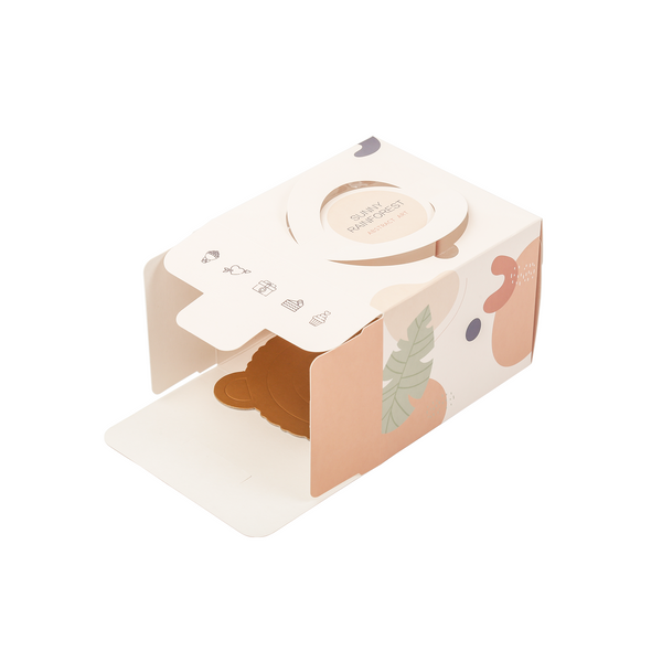 4吋手提蛋糕盒_陽光雨林 - 薪鼎包裝